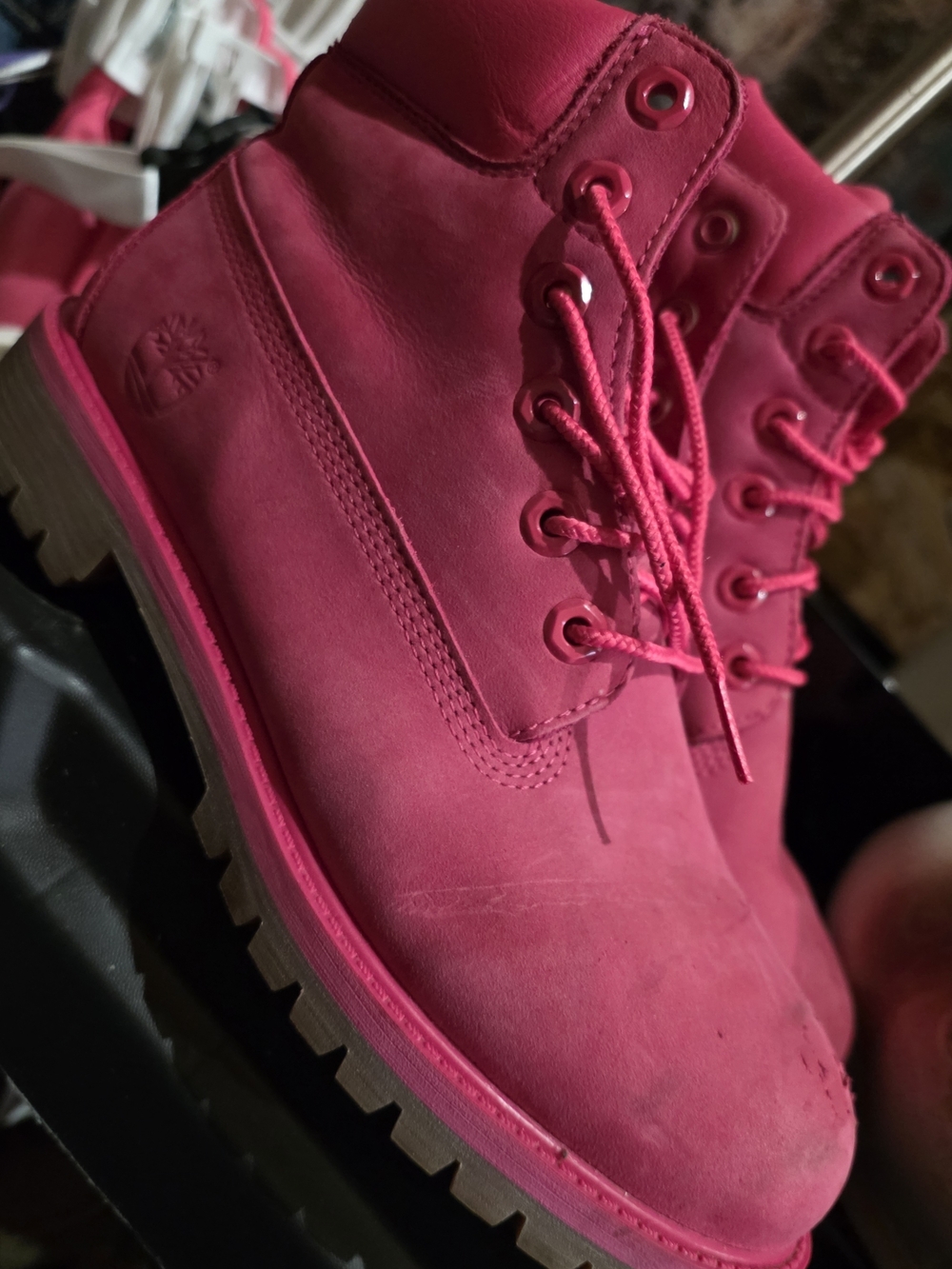 Hot Pink Tmberland Boots
